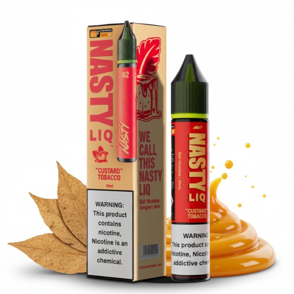 Nasty Liq Custard Tobacco Likit (60ml) 1 nastyliqcustardtabacco likit